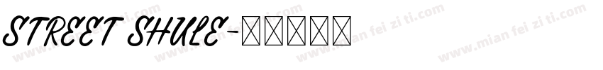 street shule字体转换